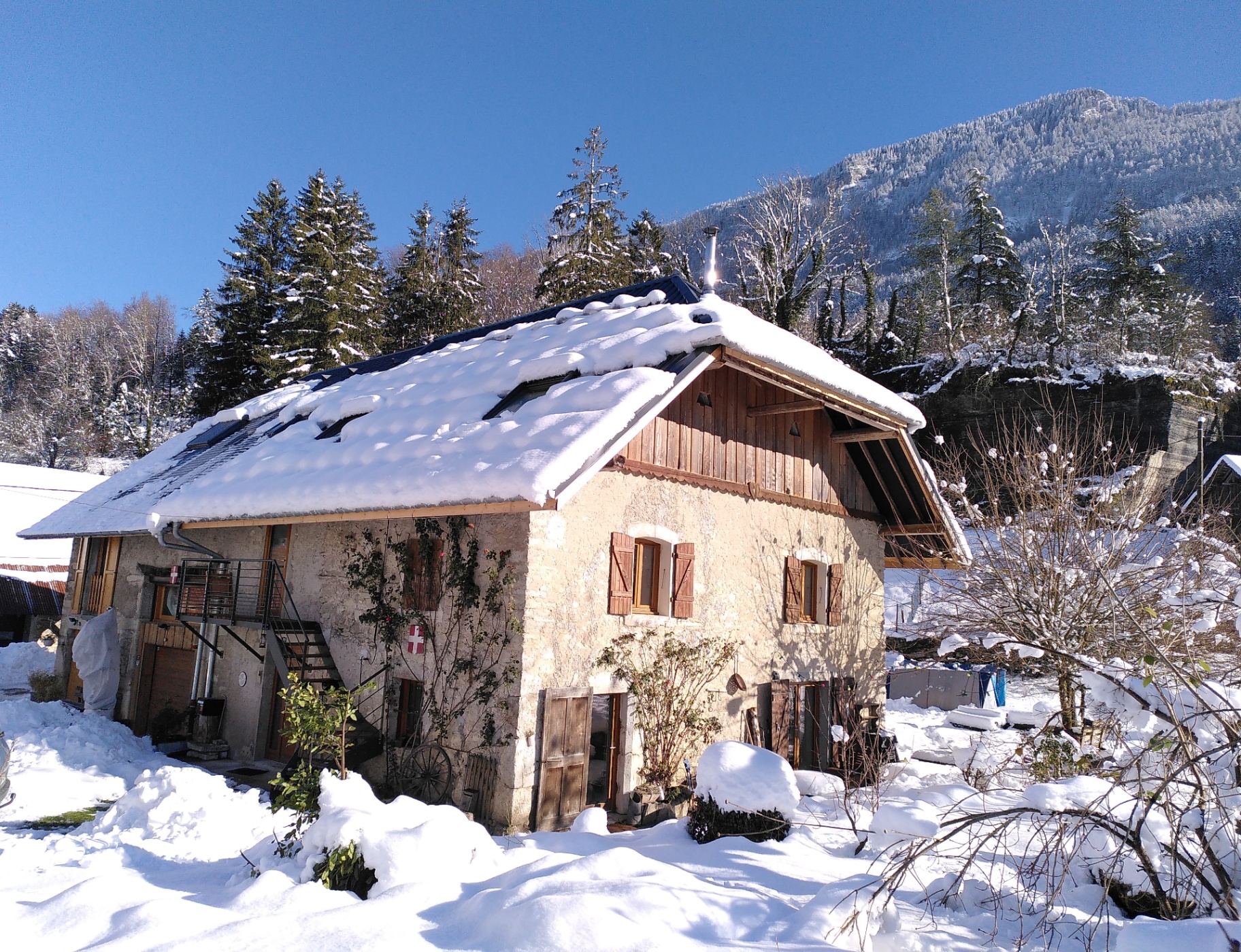 Le gîte en hiver