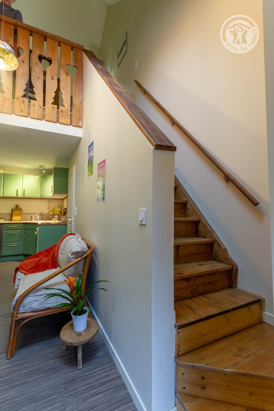 Escalier vers la mezzanine